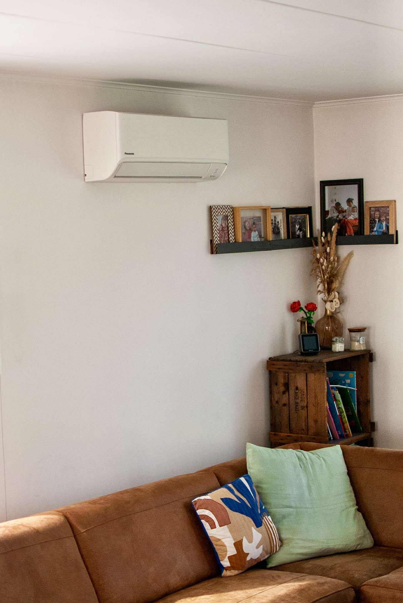 Installation de climatisation murale.